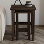 Hanah Home Gina 2 - Juego de mesas auxiliares Nogal